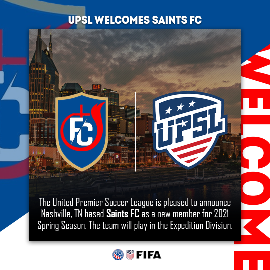 UPSL Announces Tennessee Expansion With Saints FC Lynchburg FC